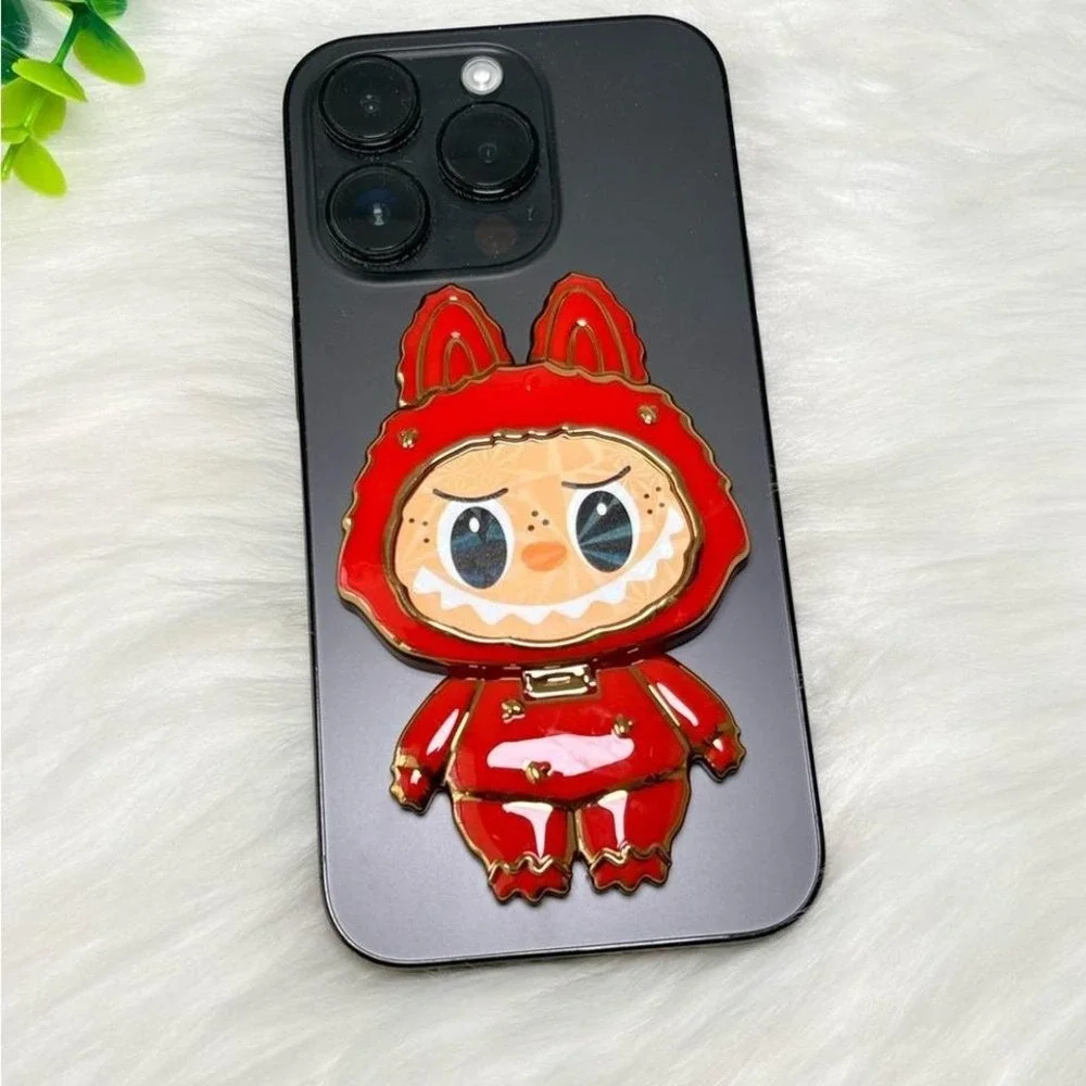 Labubu Red Phone‎ Mirror/Stand